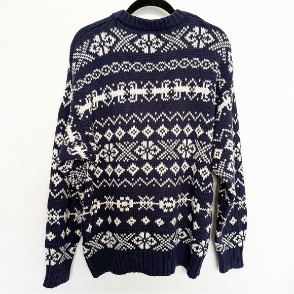 Vintage Eddie Bauer Nordic Fair Isle Crewneck Sweater - Picture 2 of 6